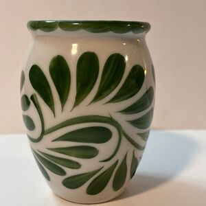 Pottery Barn Anfora Puebla Stoneware Cantarito Jar, Green New.